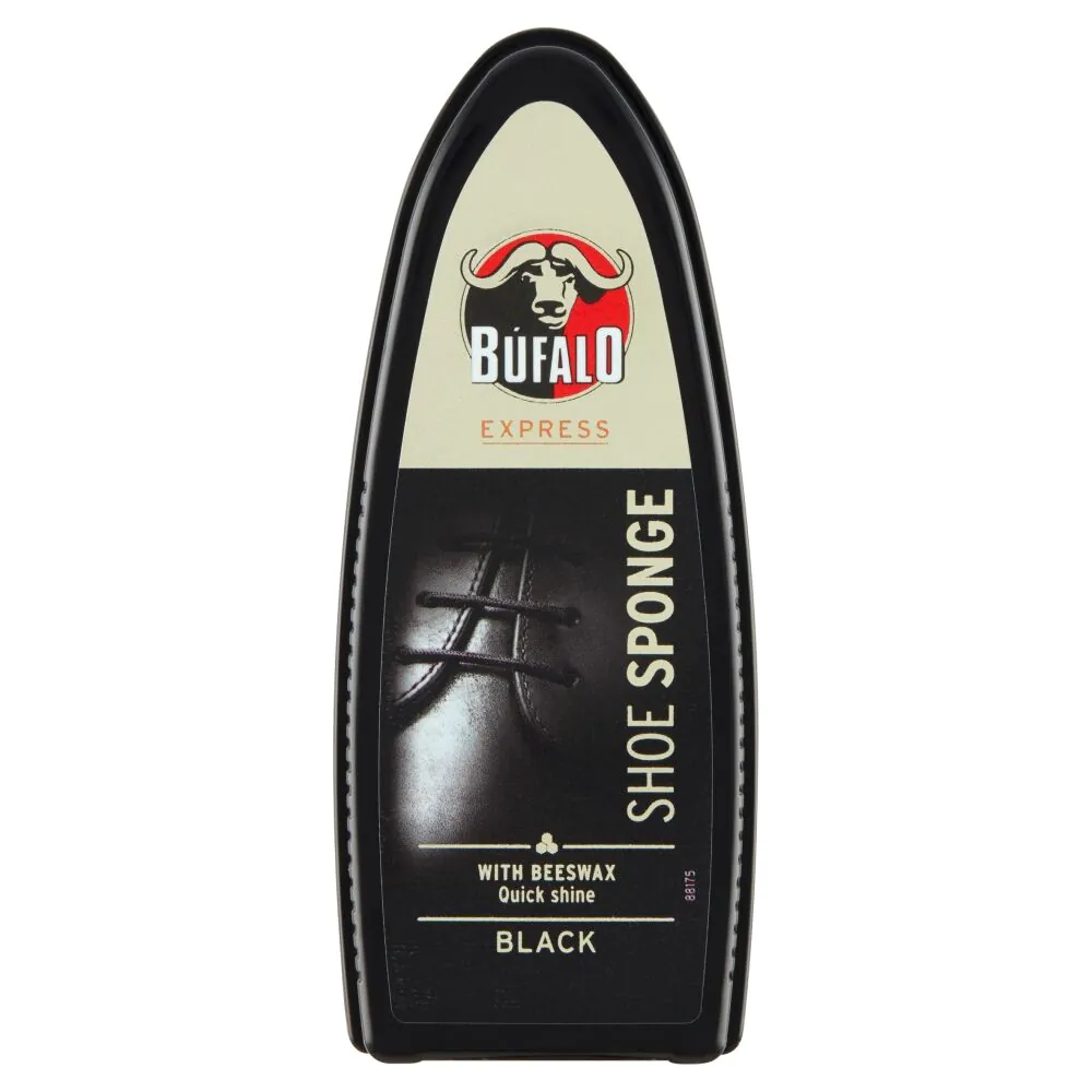 „Bufalo“ batų priežiūros kempinė, juoda