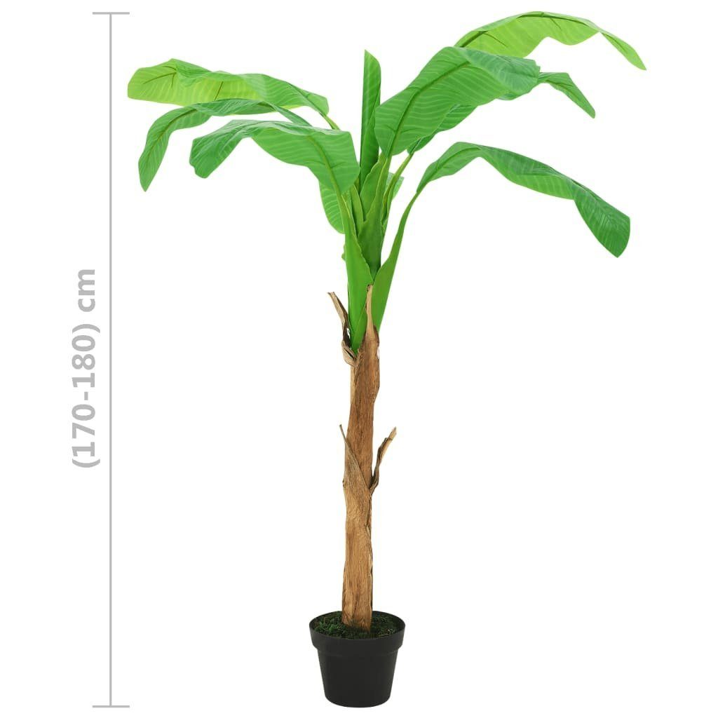 Kunstrasen Künstlicher Bananenbaum mit Topf 180 cm Grün, vidaXL, Höhe: 180 mm