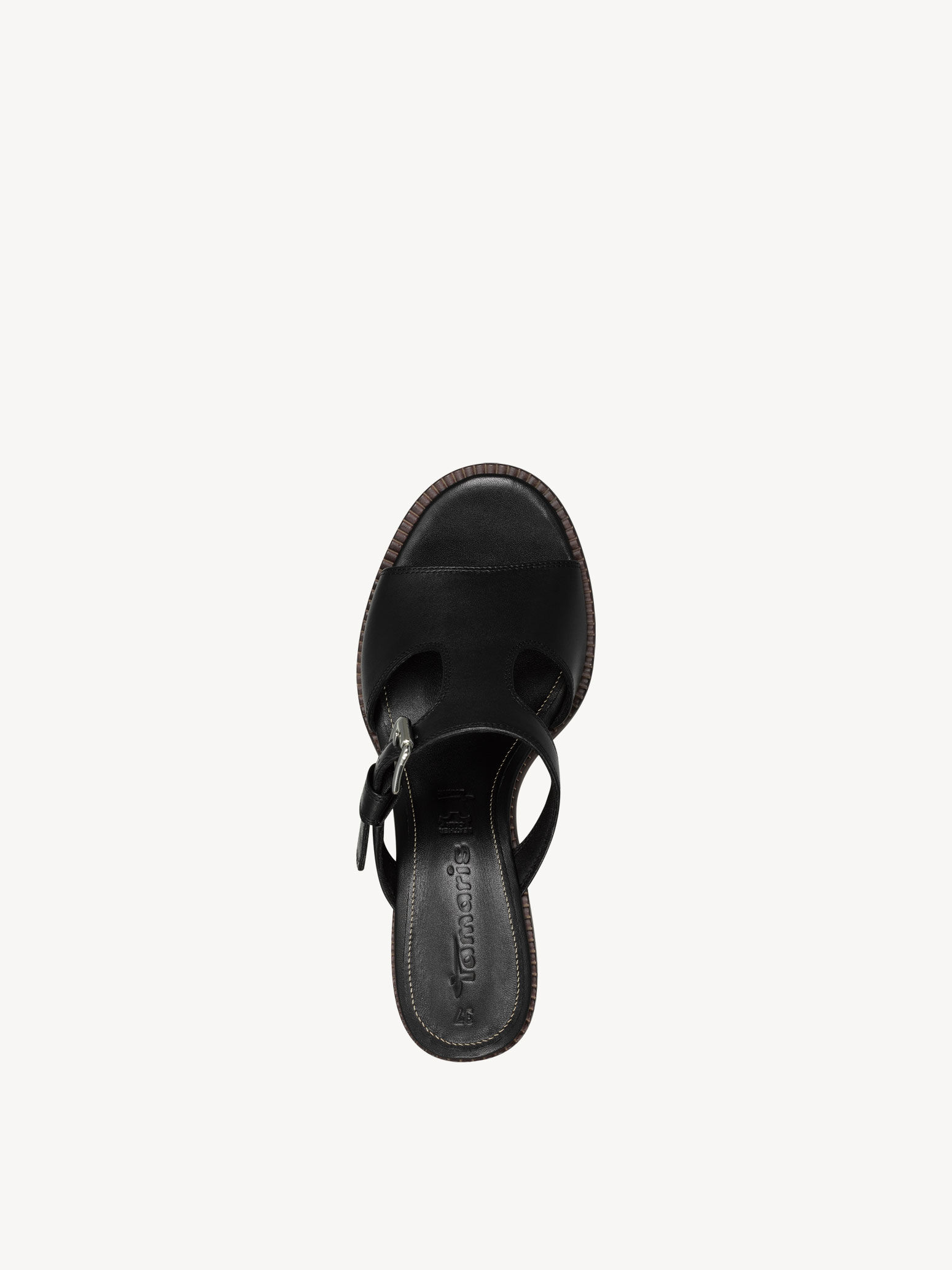 Mule en cuir - noir