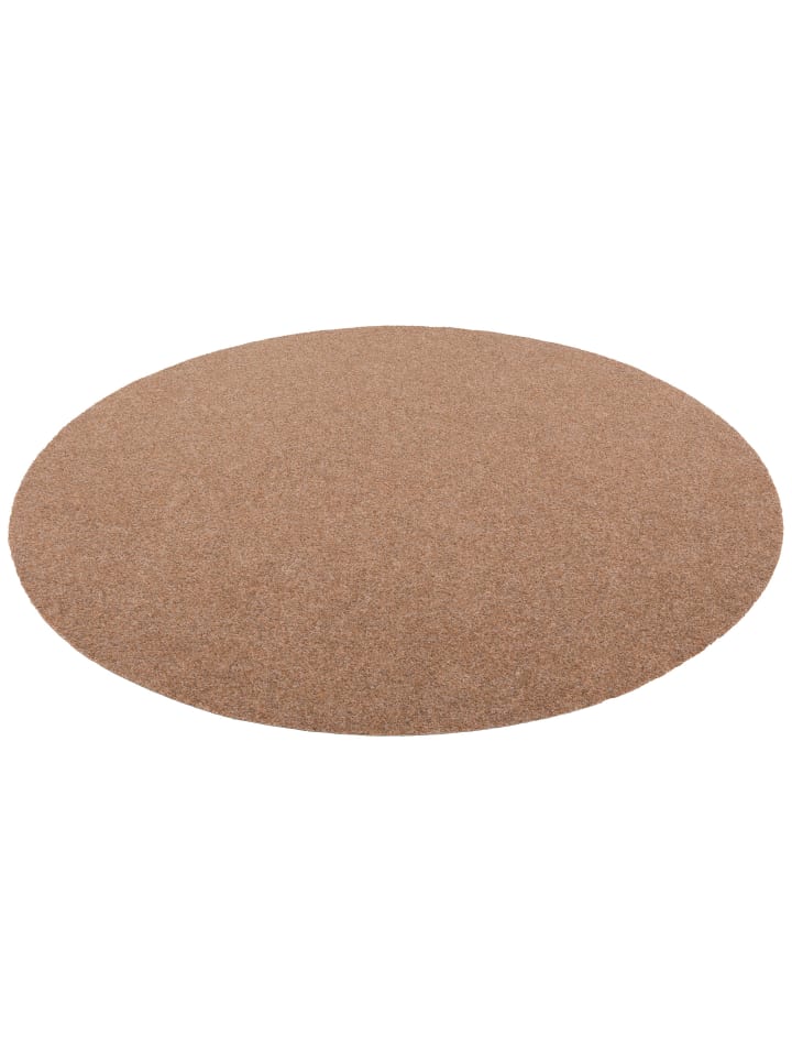 Snapstyle Kunstrasen Rasenteppich mit Noppen Kingston Rund in Beige günstig kaufen