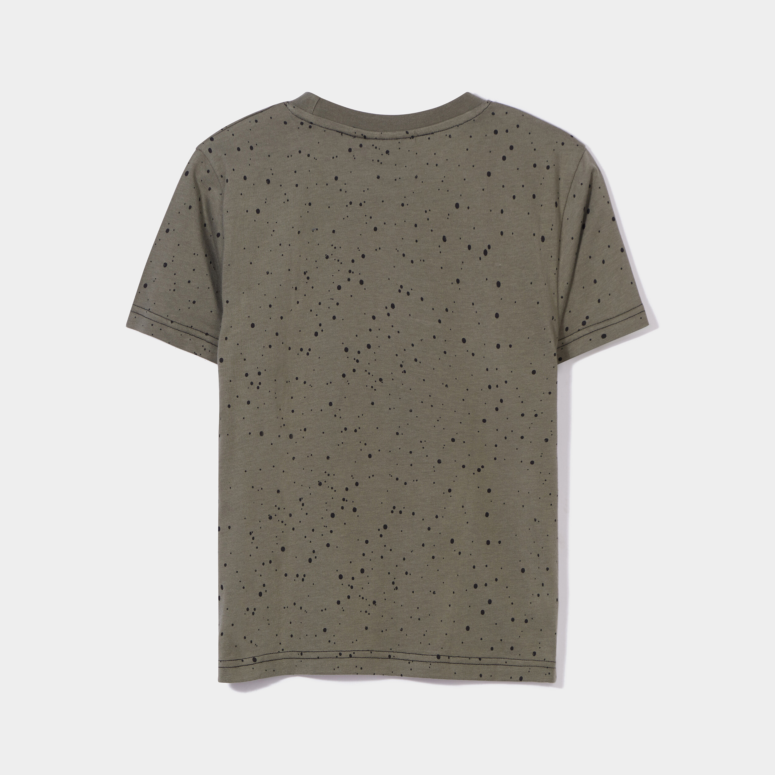 T-shirt manches courtes coton Minecraft vert kaki garçon | La Halle