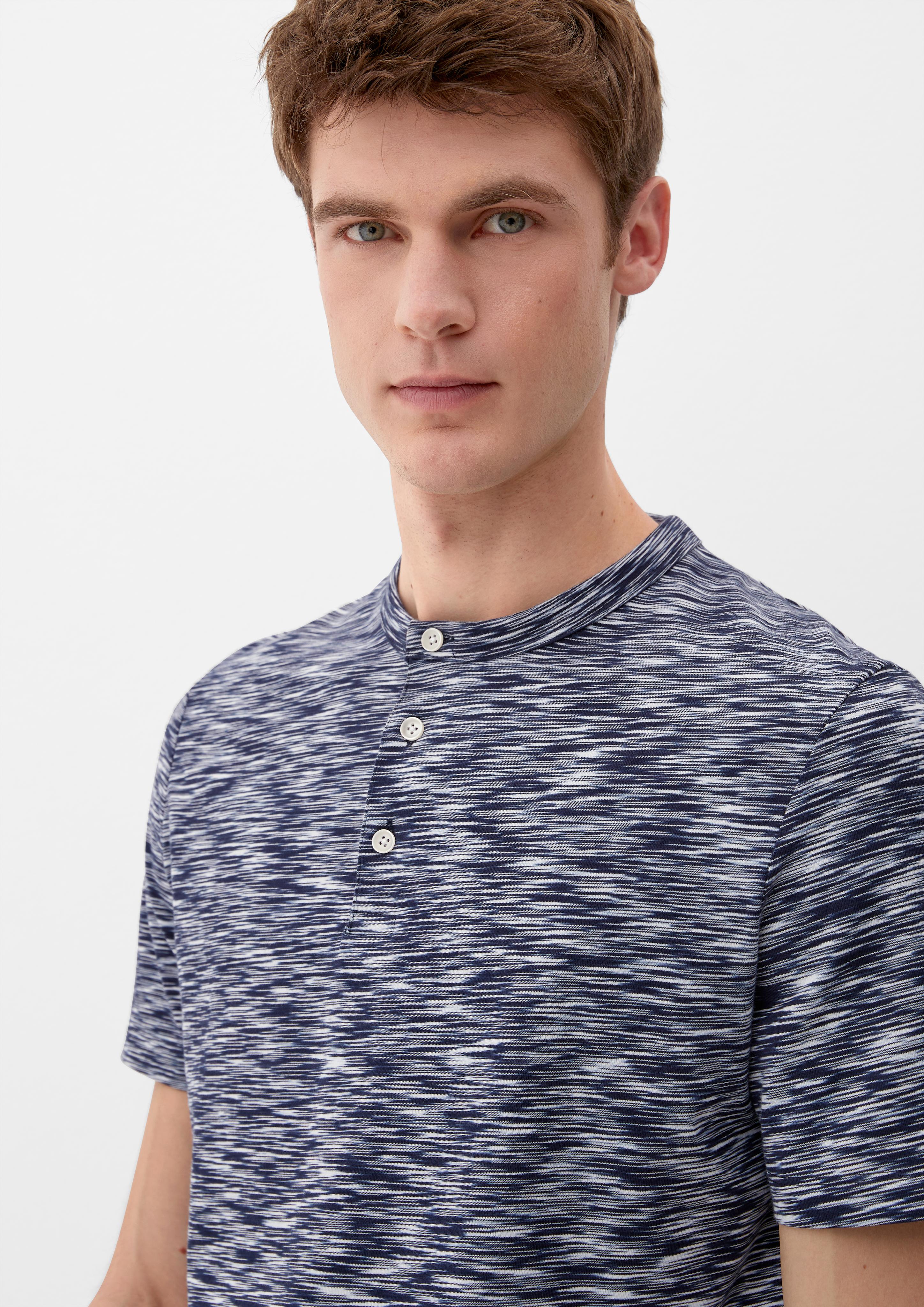 T-Shirt mit Henleyausschnitt  2129855-59W1