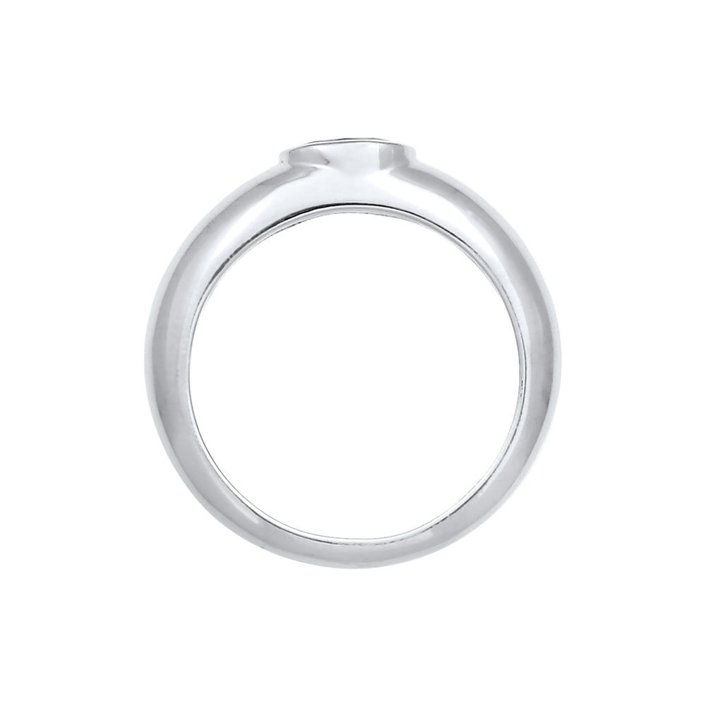 Elli Elli Bague Bague pour femme Solitaire vert ovale avec cristal de zirconium en arg Bague