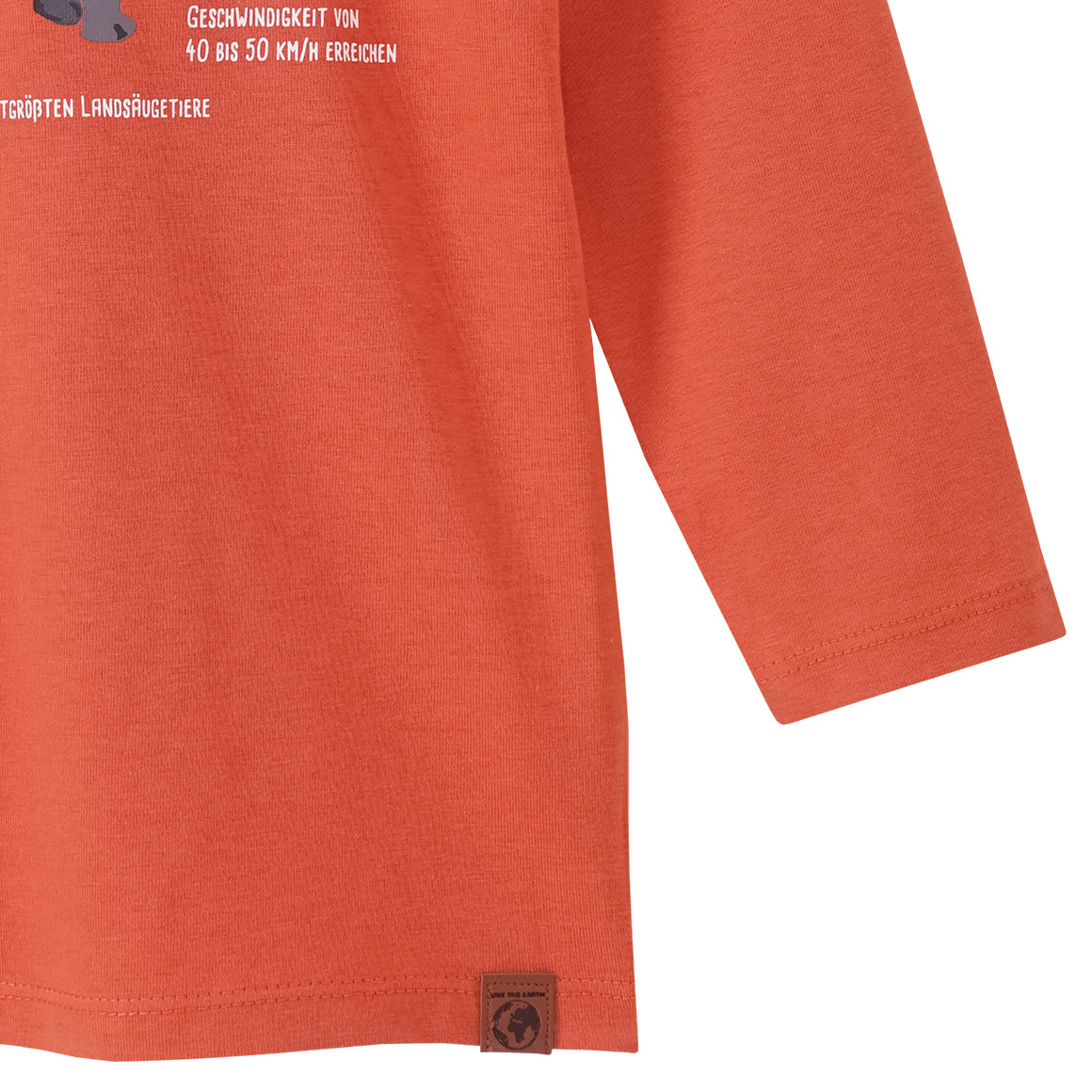 Kinder Langarmshirt mit Nashorn-Print