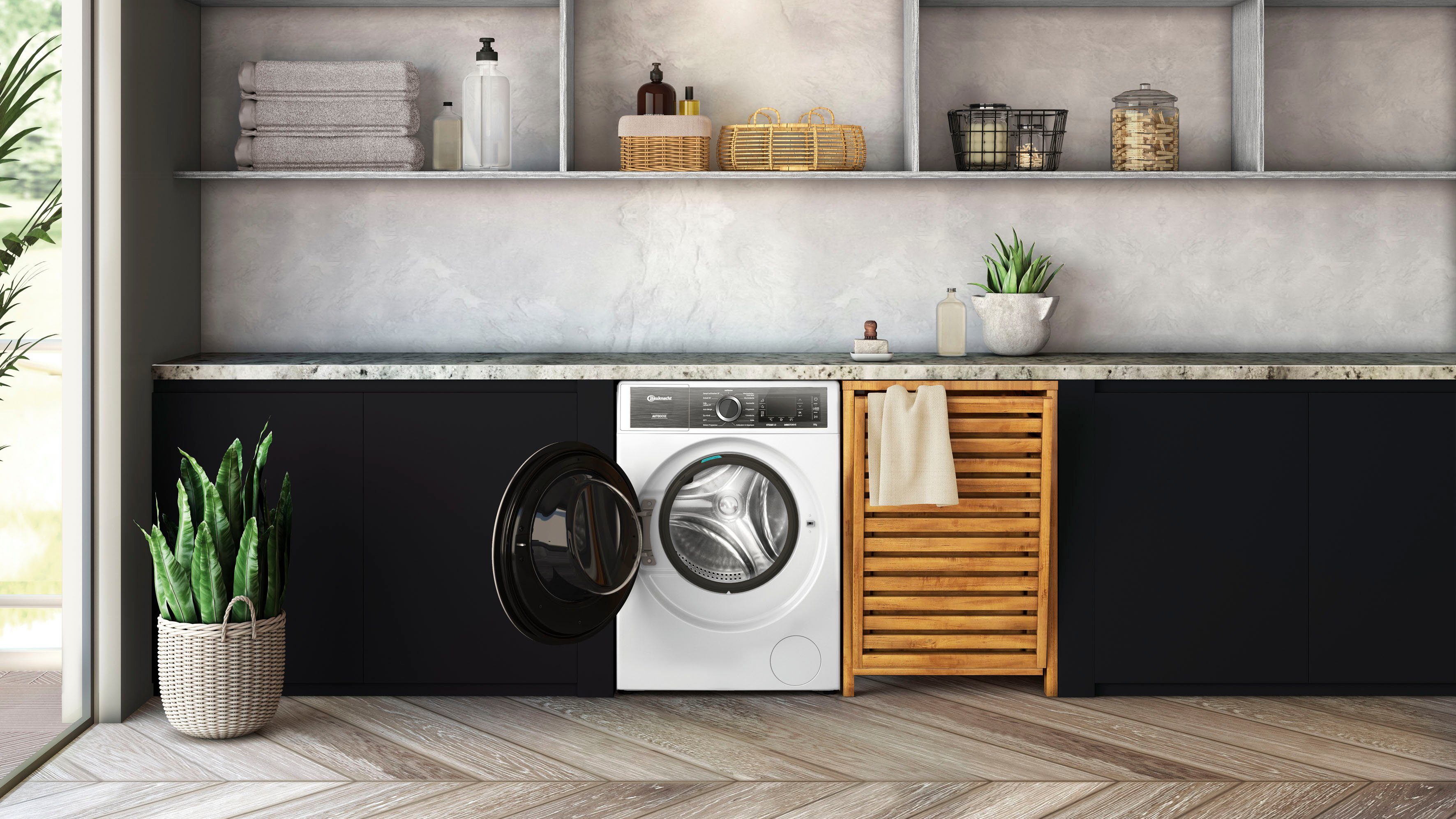 BAUKNECHT Waschmaschine B8 W846WB DE, 8 kg, 1400 U/min, AutoDose, 4 Jahre Herstellergarantie
