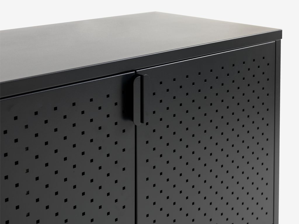 VIRUM VIRUM 3-door chest of drawers, black
