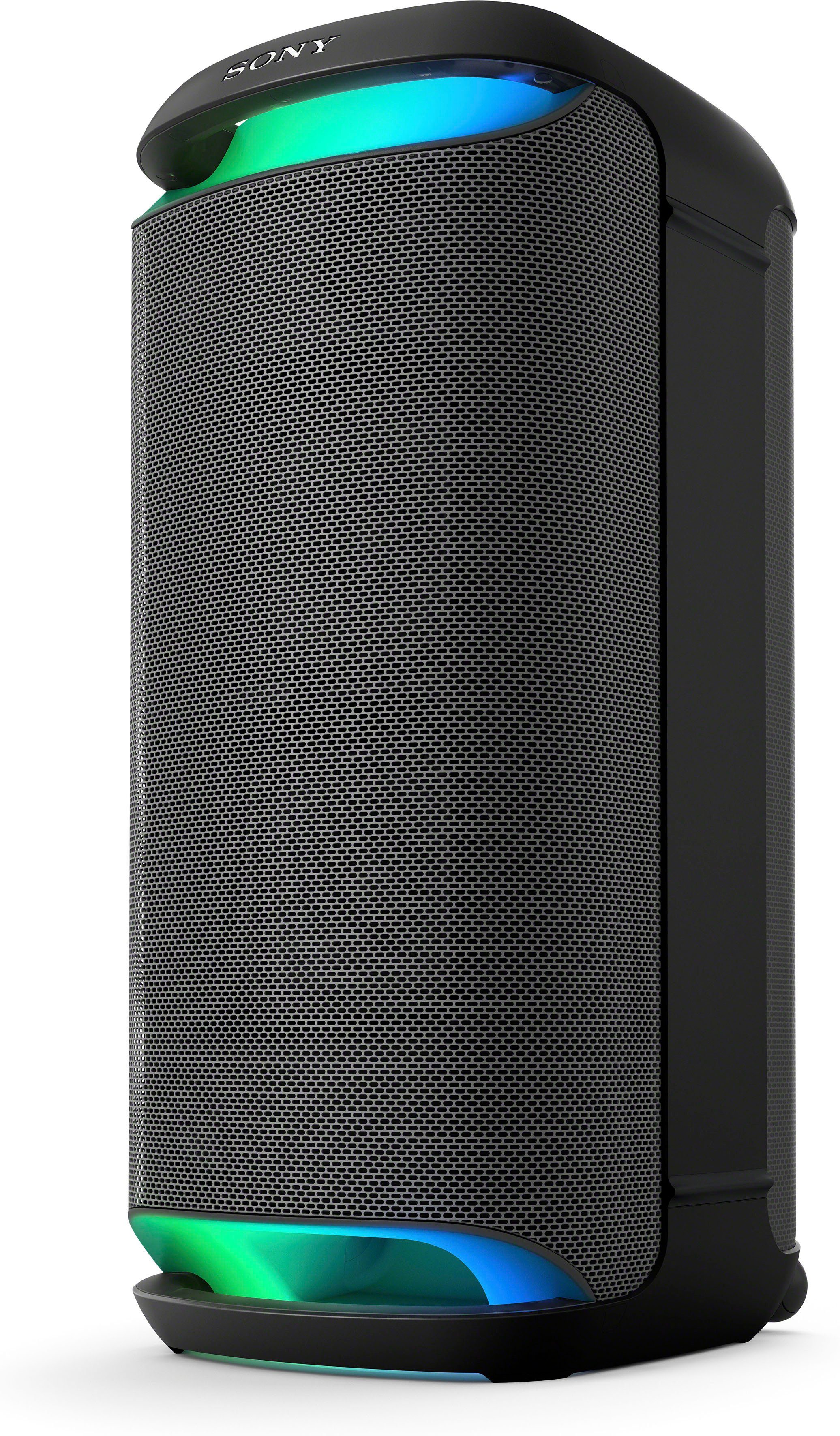 Sony XV800 Stereo Bluetooth-Lautsprecher (Bluetooth, Partylautsprecher, 25 Std. Akku, Schnelladefunktion, inkl. Rädern)