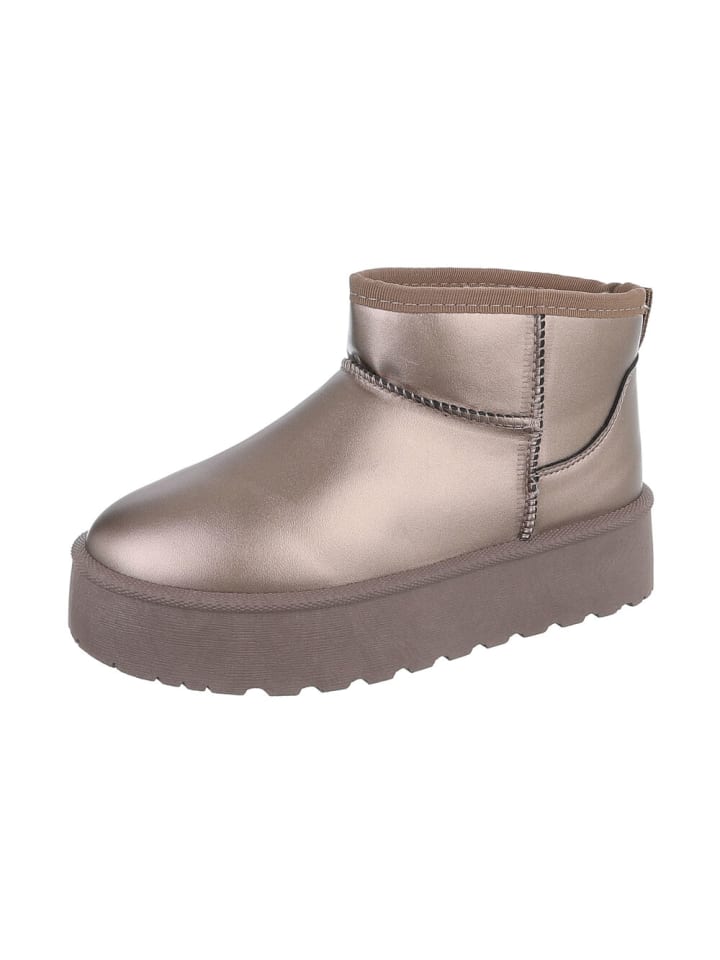 Ital-Design Stiefelette in Bronze günstig kaufen