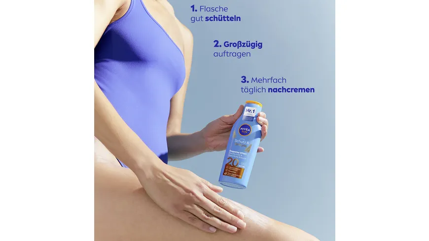 NIVEA SUN Schutz & Bräune Teint Lotion LF20 200 ml