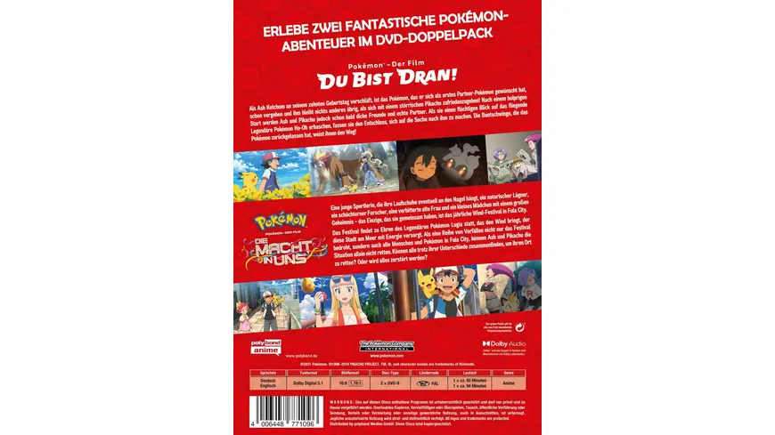 Pokémon: Du bist dran! / Pokémon: Die Macht in uns - 2-Movie-Box  [2 DVDs]