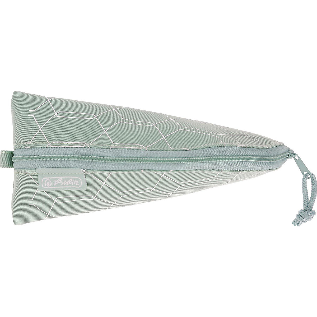 Schlampermäppchen Cocoon Geometric mint, unbefüllt
