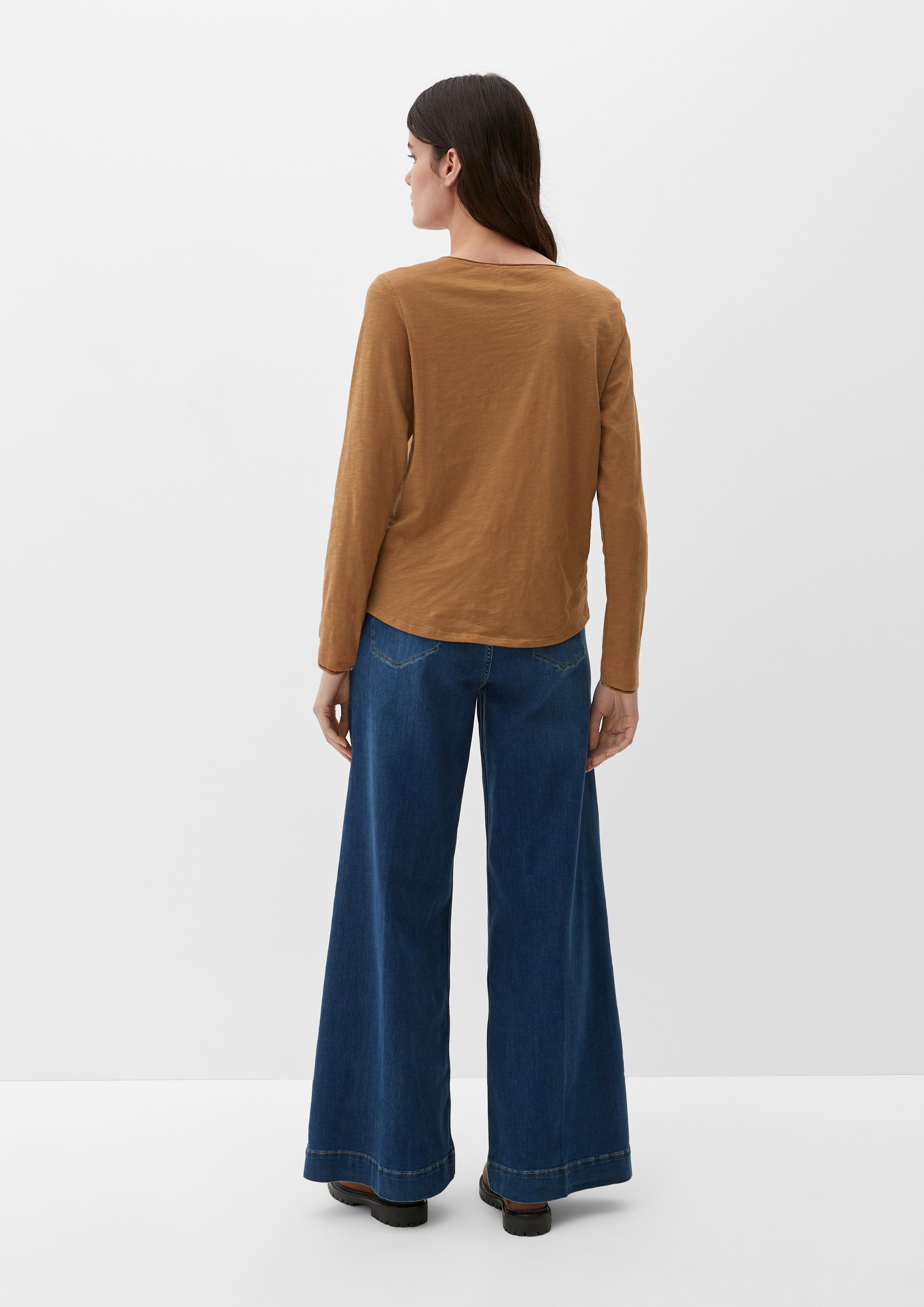 Langarmshirt mit Rollsaum  2123006-8469