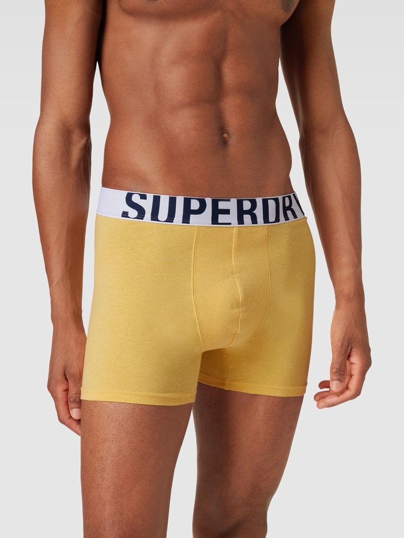 Boxershorts mit elastischem Logo-Bund 2er-Pack in gelb