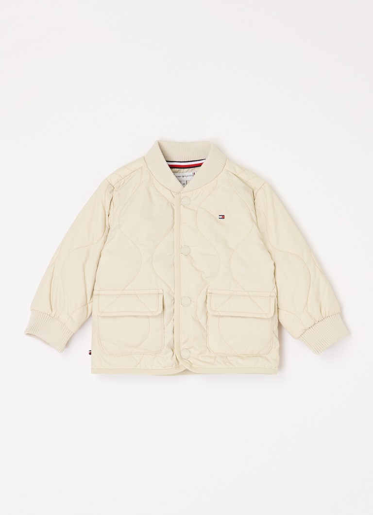 Tommy Hilfiger Quilted bomber jacket with quilt pattern
