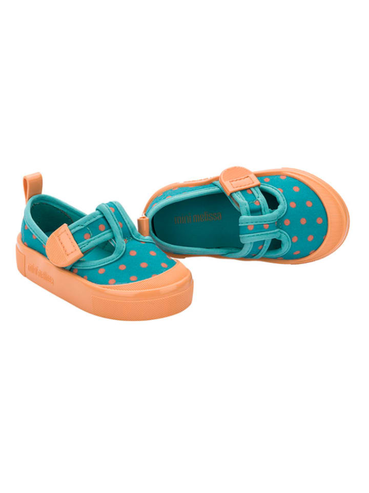 Melissa Spangenballerinas in Petrol/ Orange günstig kaufen