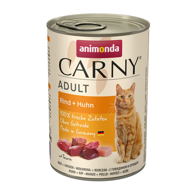 Animonda Nassfutter Animonda CARNY Adult 6x400g Rind & Huhn