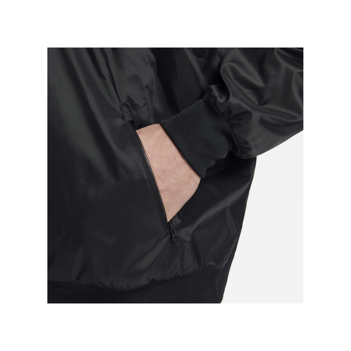 Nike Woven Windrunner Kapuzenjacke Schwarz 010