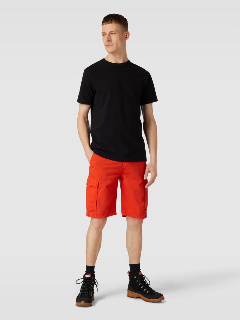 Shorts mit Cargotaschen in rot