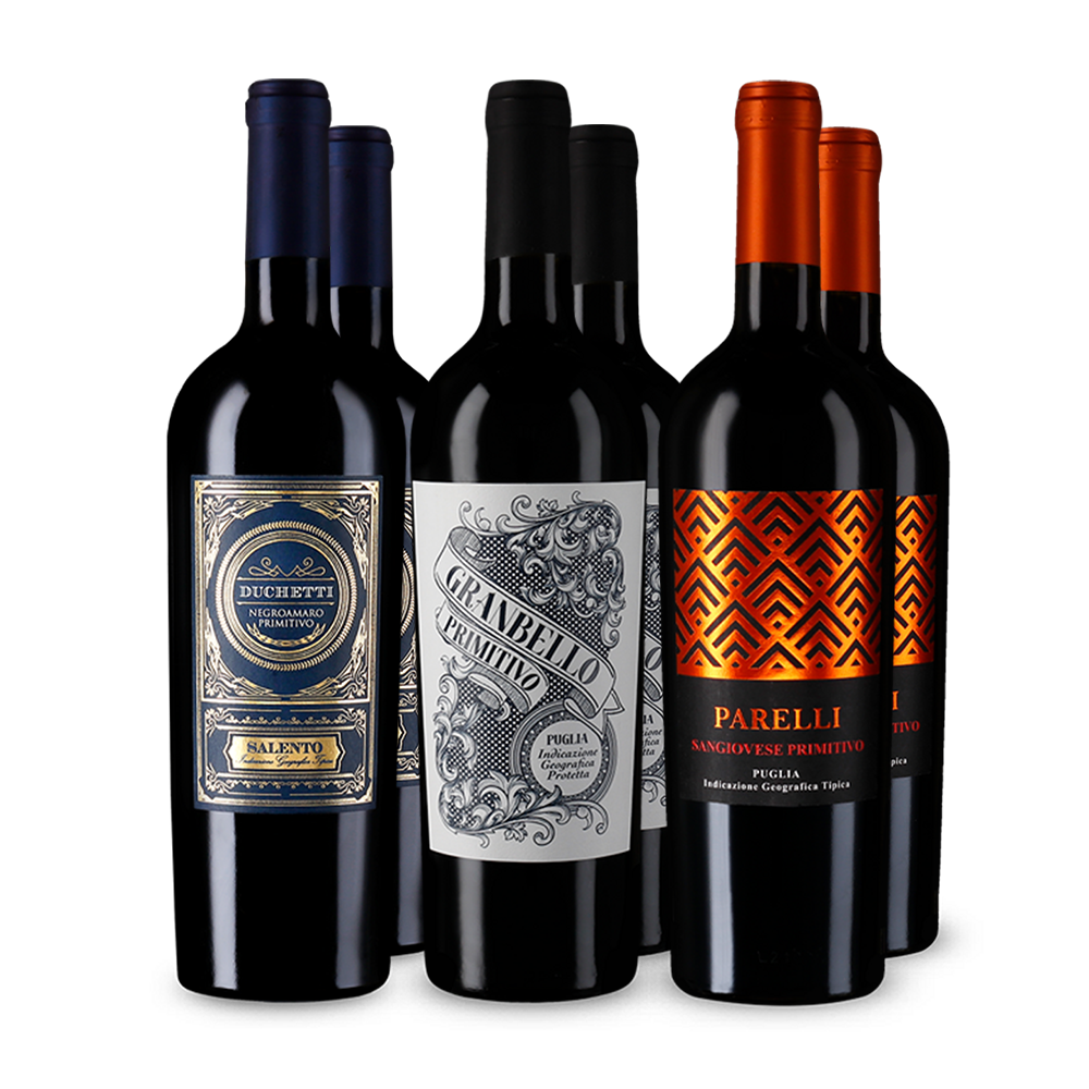 Le cépage tendance : primitivo velouté en coffret