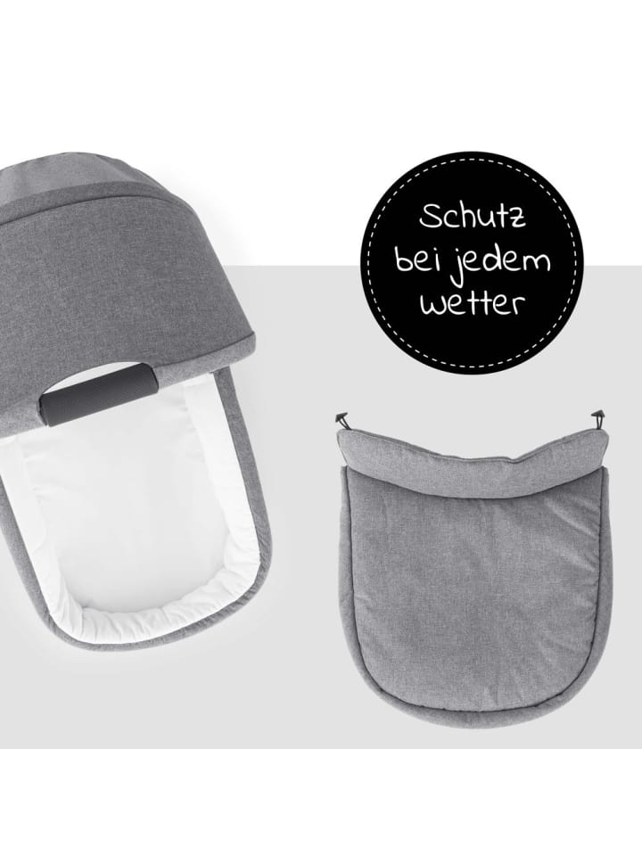 Hauck Babywanne für Buggy Colibri - Melange Grey in grau,schwarz günstig kaufen onesize