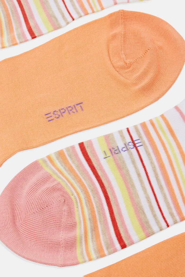 2er-Pack bunter Sneakersocken, Bio-Baumwolle
