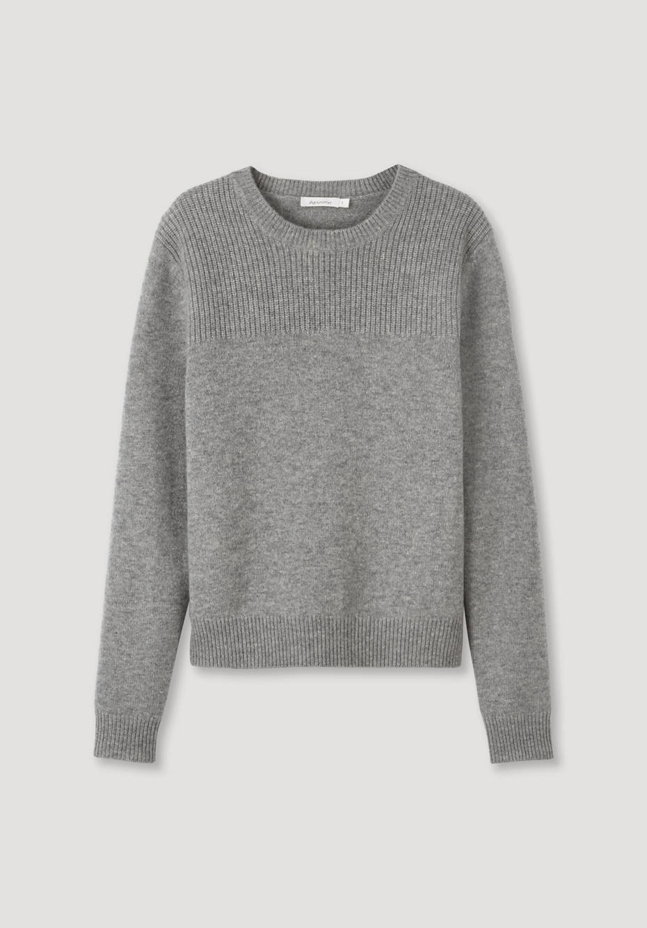 Pullover aus Bio-Merinowolle mit Kaschmir