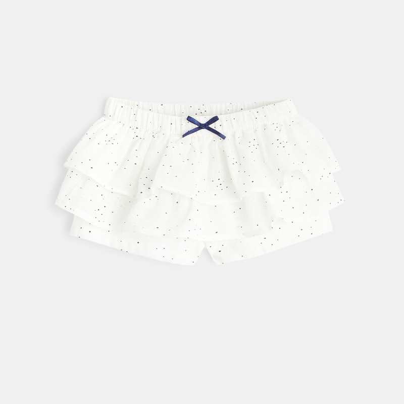 Jupe short bébé fille à volants Absorba