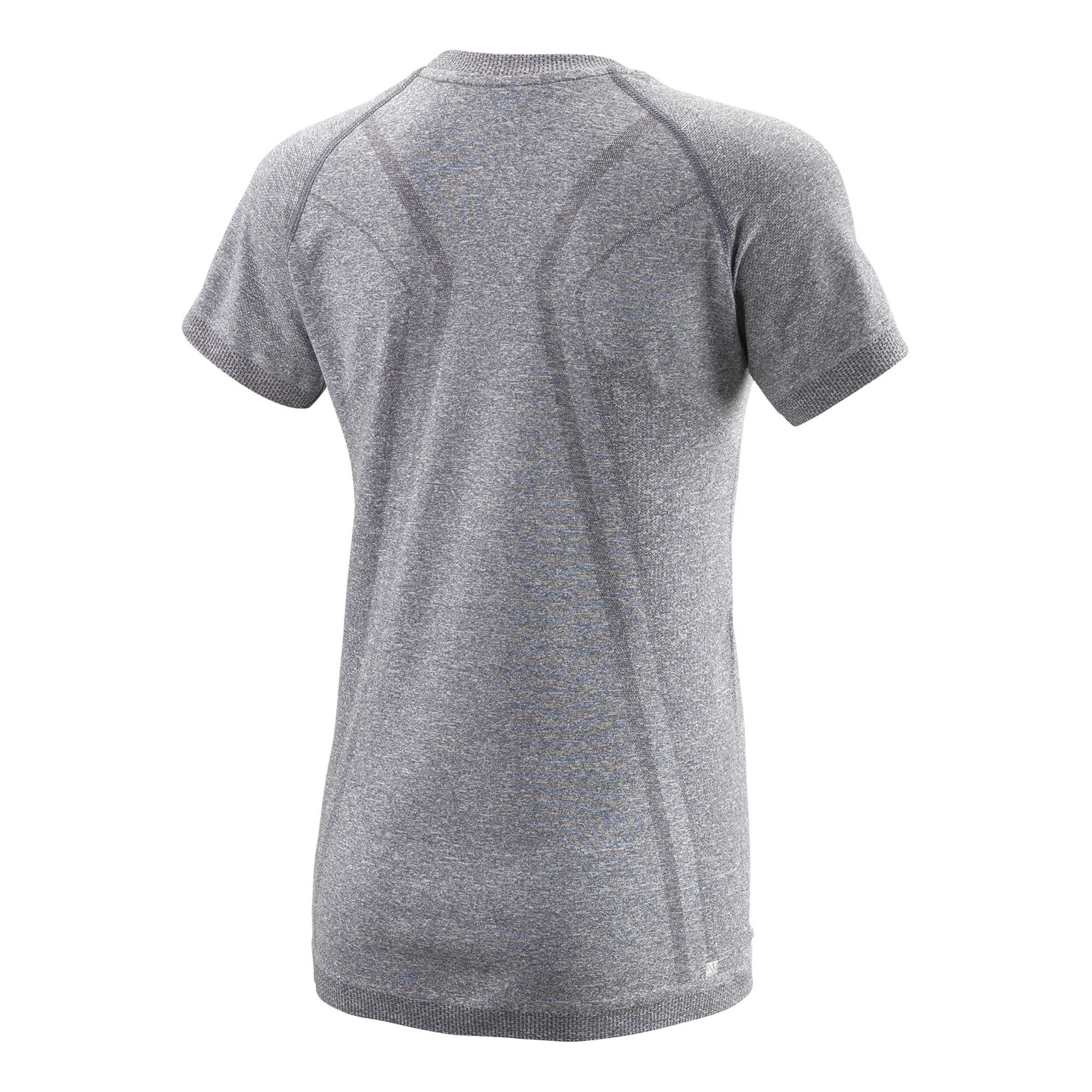 Power Seamless T-Shirt Damen - Grau