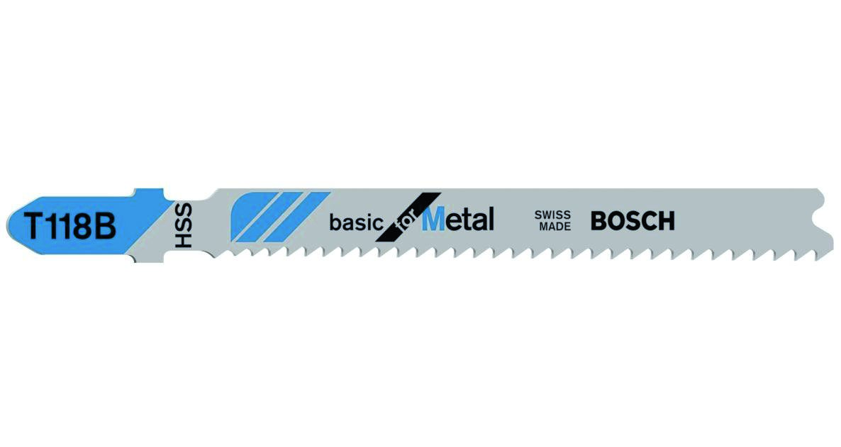 Bosch Blue Accessories 2608631014 Λάμες σέγας T118B T - Στέλεχος ανά 5 μέταλλα