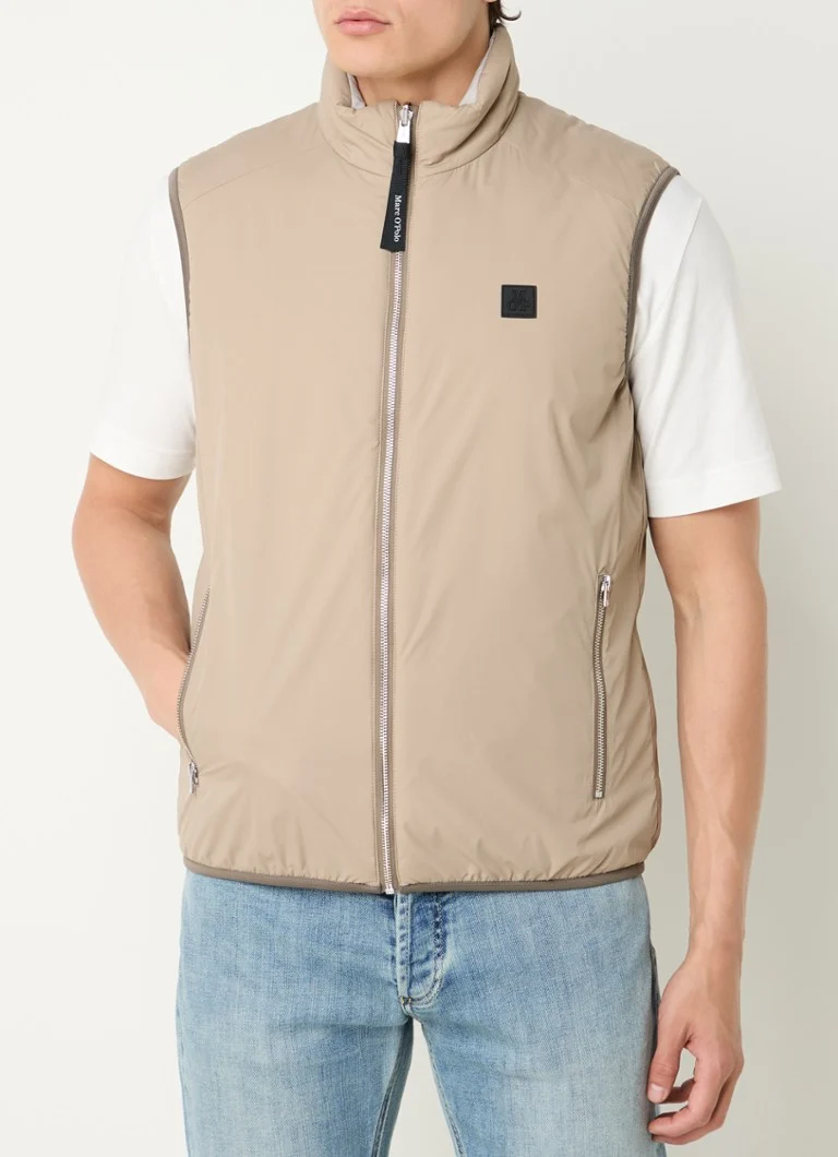 Marc O'Polo Reversible padded bodywarmer with zipper pockets
