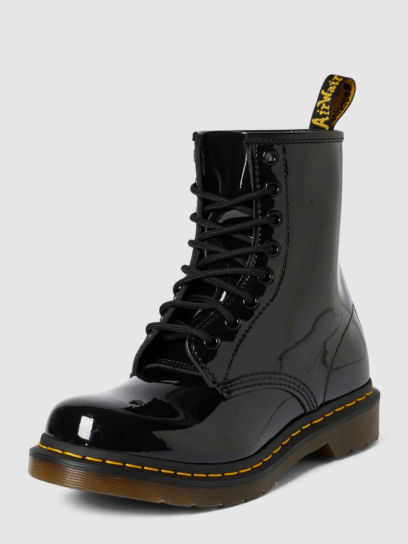 Schnürboots aus Leder Modell '1460' in schwarz
