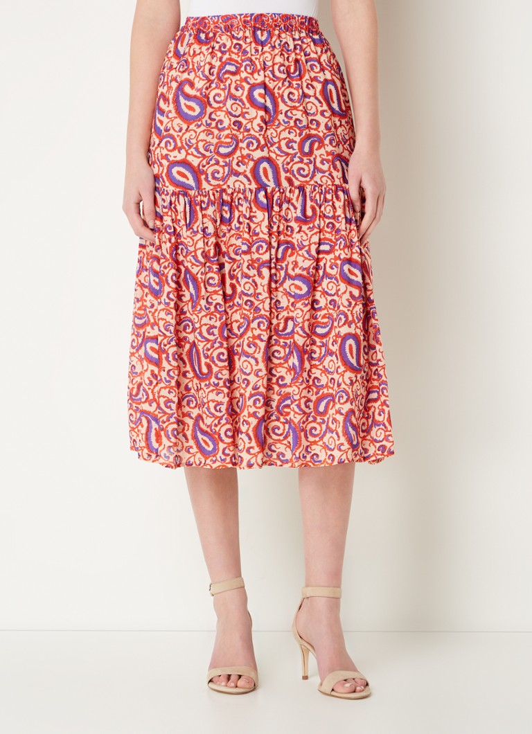 Fusta midi cu imprimeu Damya Gerard Darel