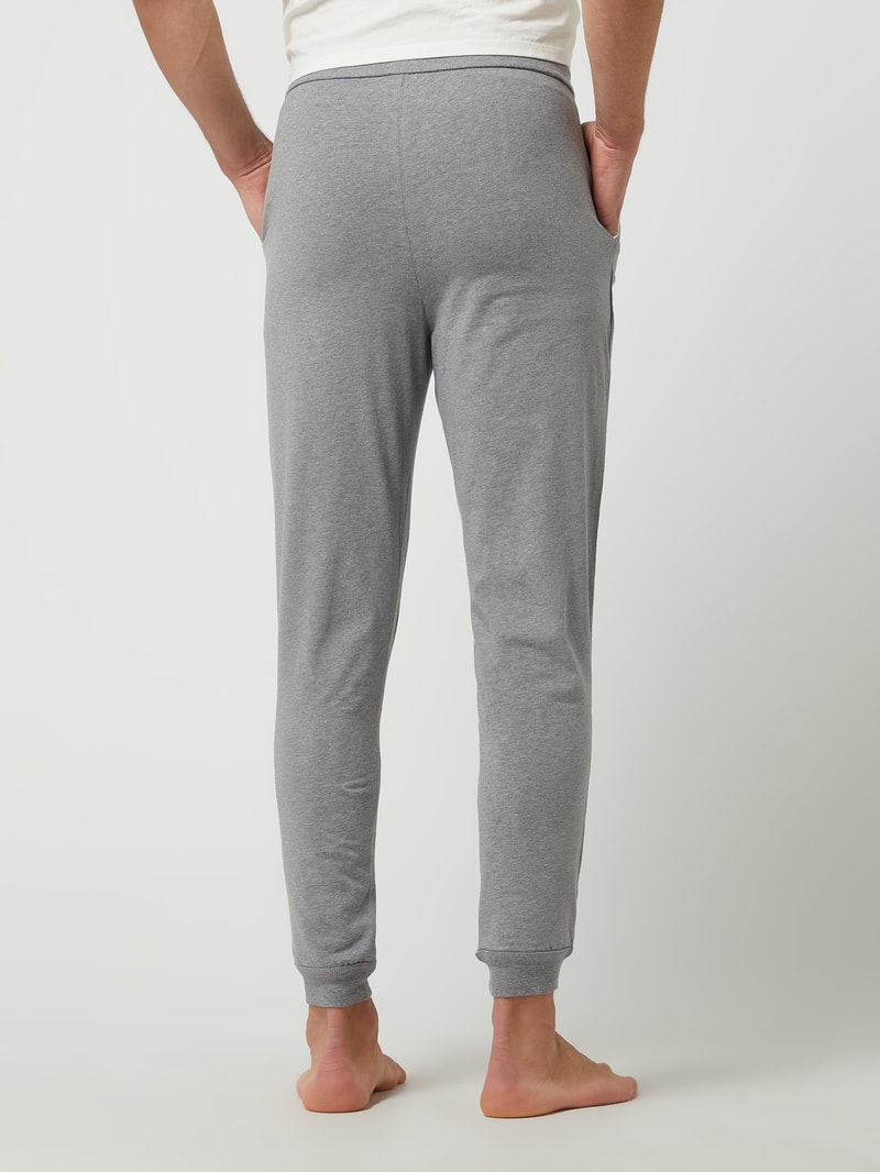 Pyjama-Hose mit Stretch-Anteil in mittelgrau meliert