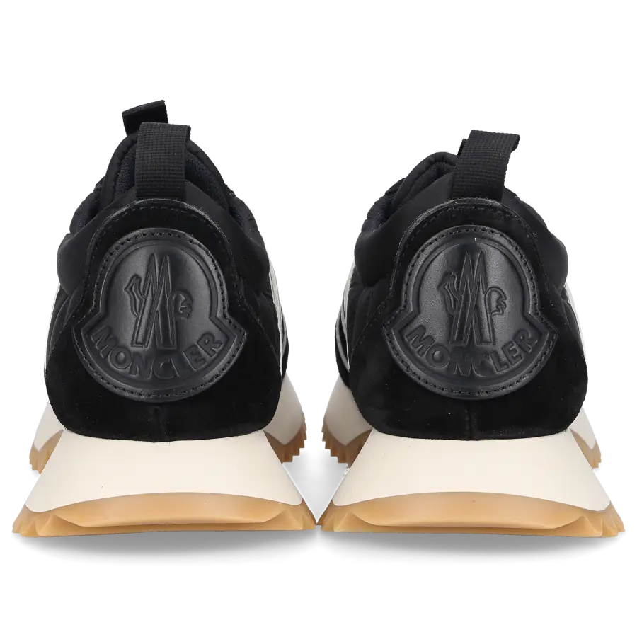 Moncler - Sneaker low PACEY Veloursleder Nylon - schwarz