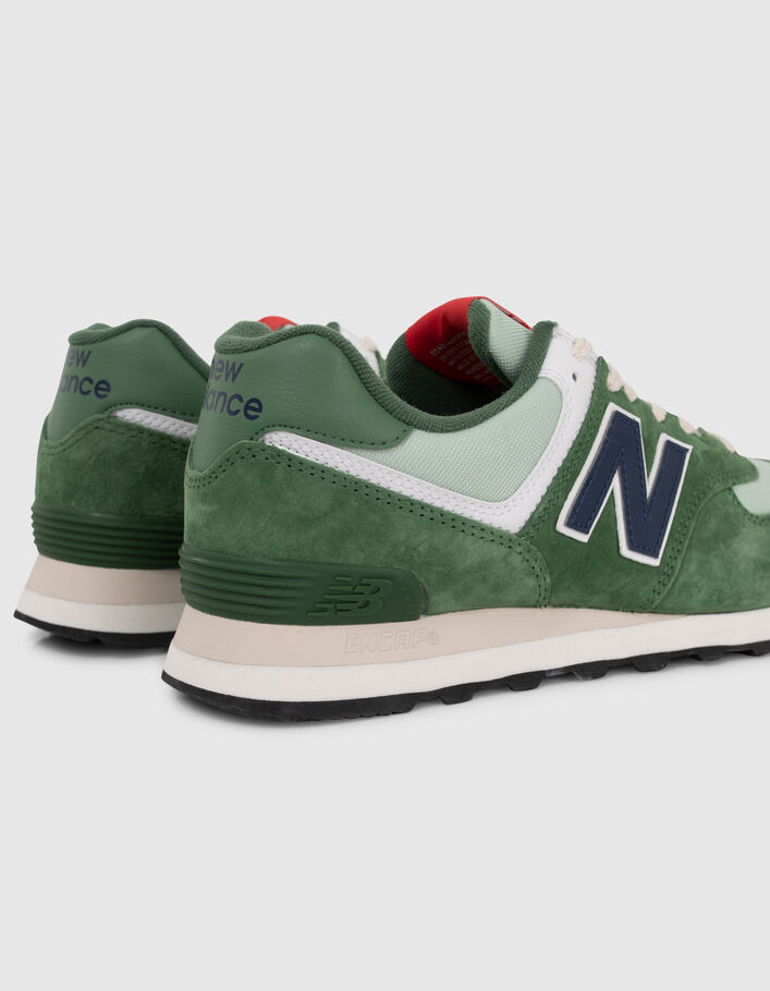 Sneakers basses vertes NEW BALANCE 574 Homme