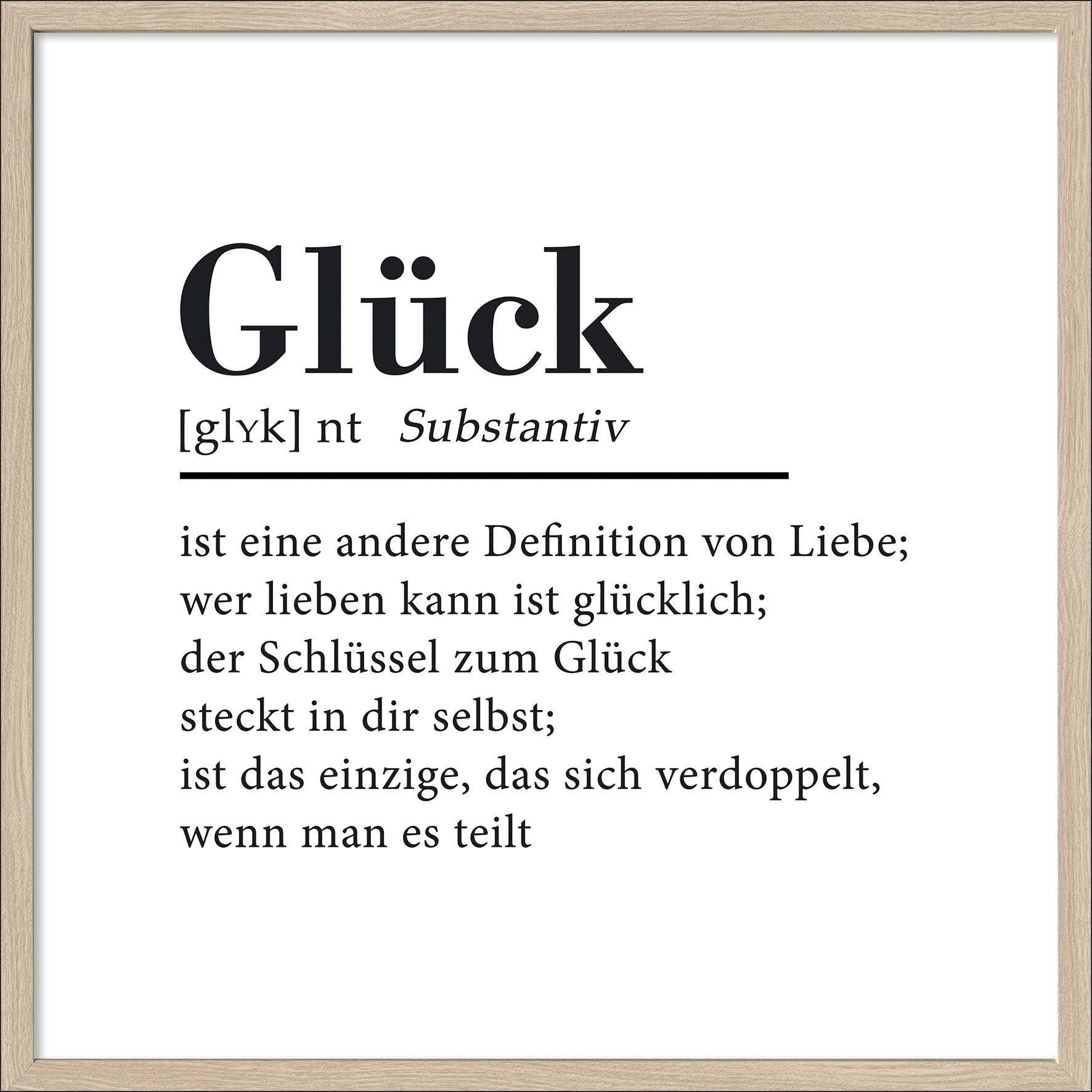 Pro ArtKunstdruck gerahmt 52,5x52,5cm