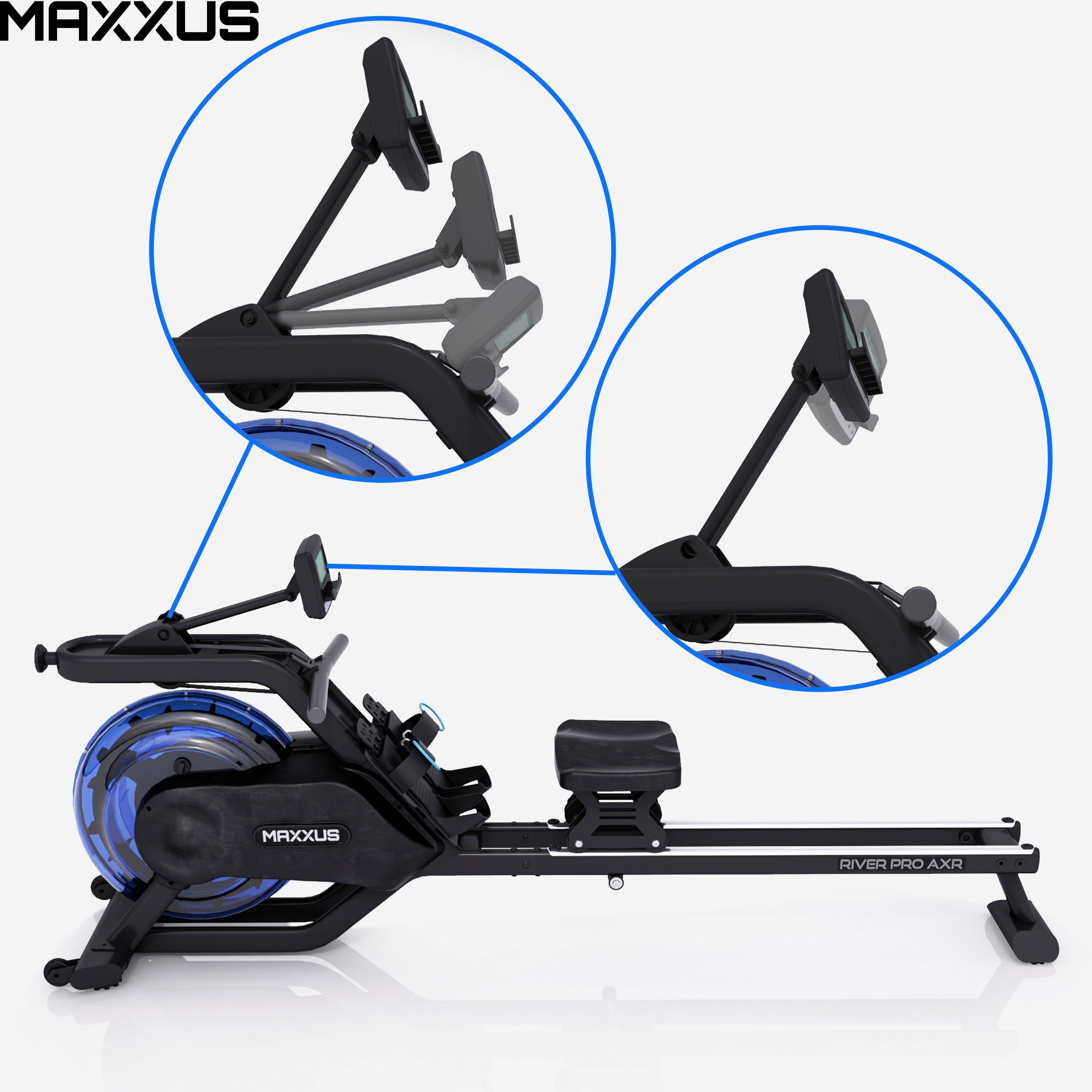 MAXXUS Rudergerät Ruderzugmaschine mit Wasser