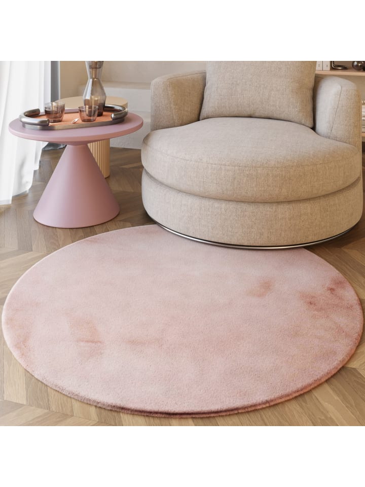 ESPRIT Hochflorteppich Alice in rosa günstig kaufen