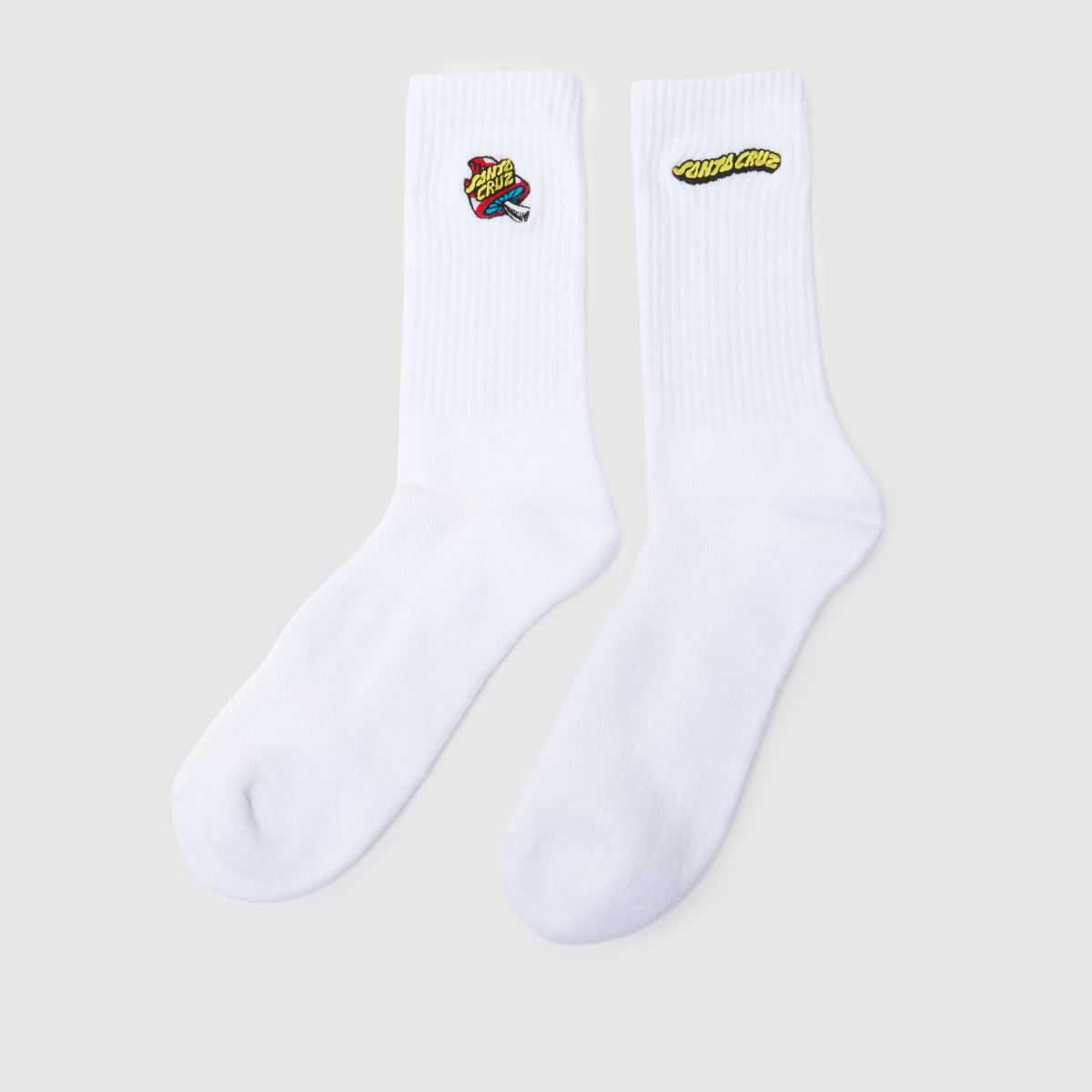Santa Cruz vita rundade strumpor 2-pack