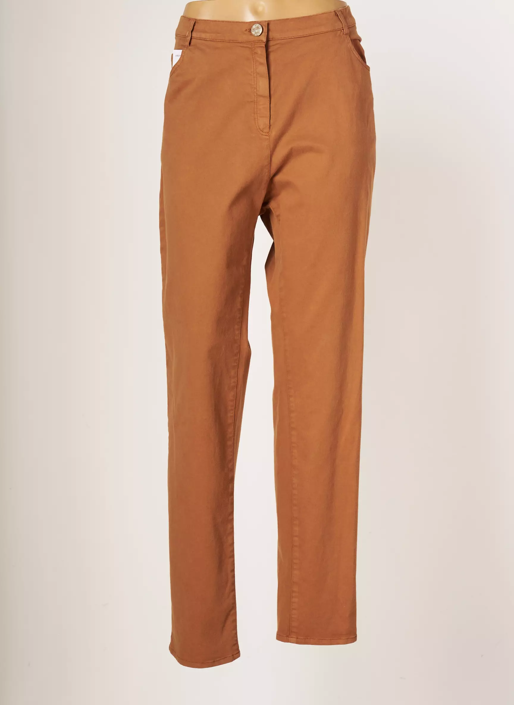 Jumfil Pantalons Slim Femme couleur marron