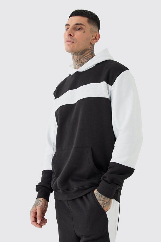 Tall Colorblock Trainingsanzug mit Kapuze