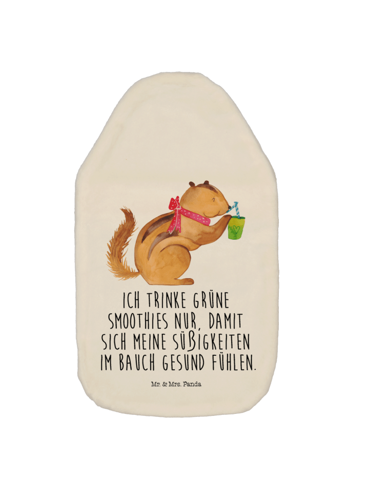 Mr. & Mrs. Panda Wärmflasche Eichhörnchen Smoothie mit Spruch in Weiß günstig kaufen onesize