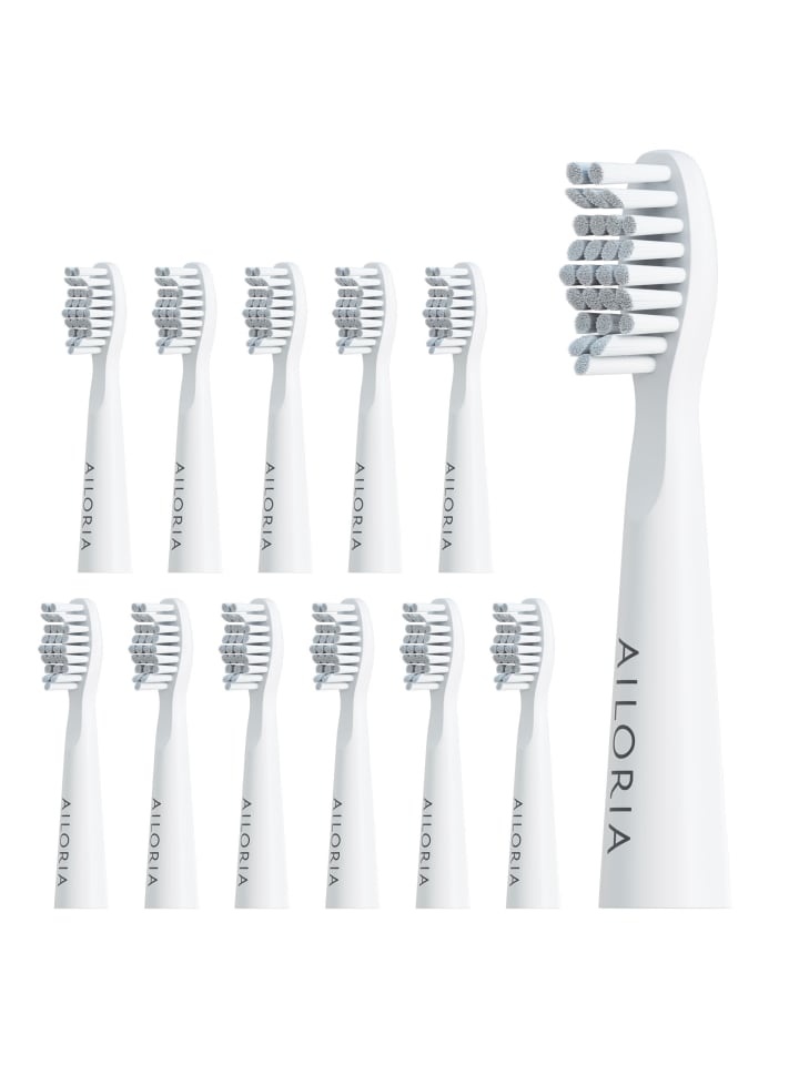 Ailoria PRO SMILE Ersatzbürstenköpfe 12er Set in weiß günstig kaufen onesize