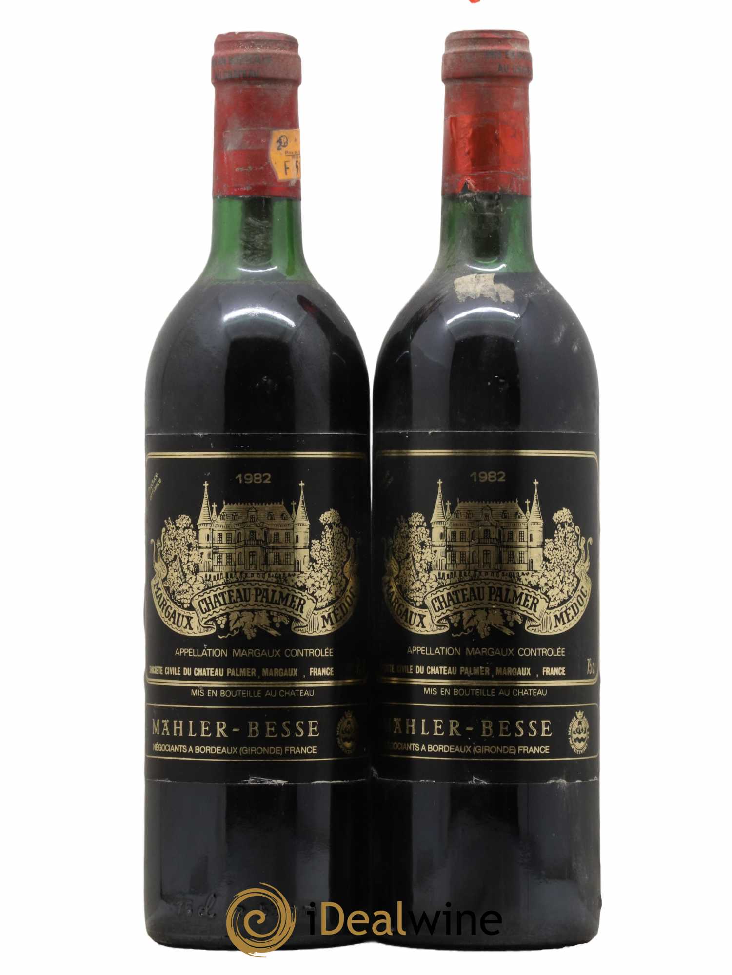 Château Palmer 3ème Grand Cru Classé  1982 - Lot de 2 Bouteilles