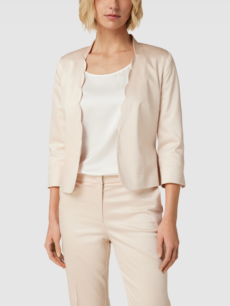 Regular Fit Blazer mit Teilungsnähten in sand