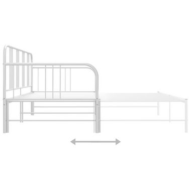 DOTMALL Metallbett Vielseitige Sofabett, mit ausziehbarer Liegefläche, 90-180x200 cm