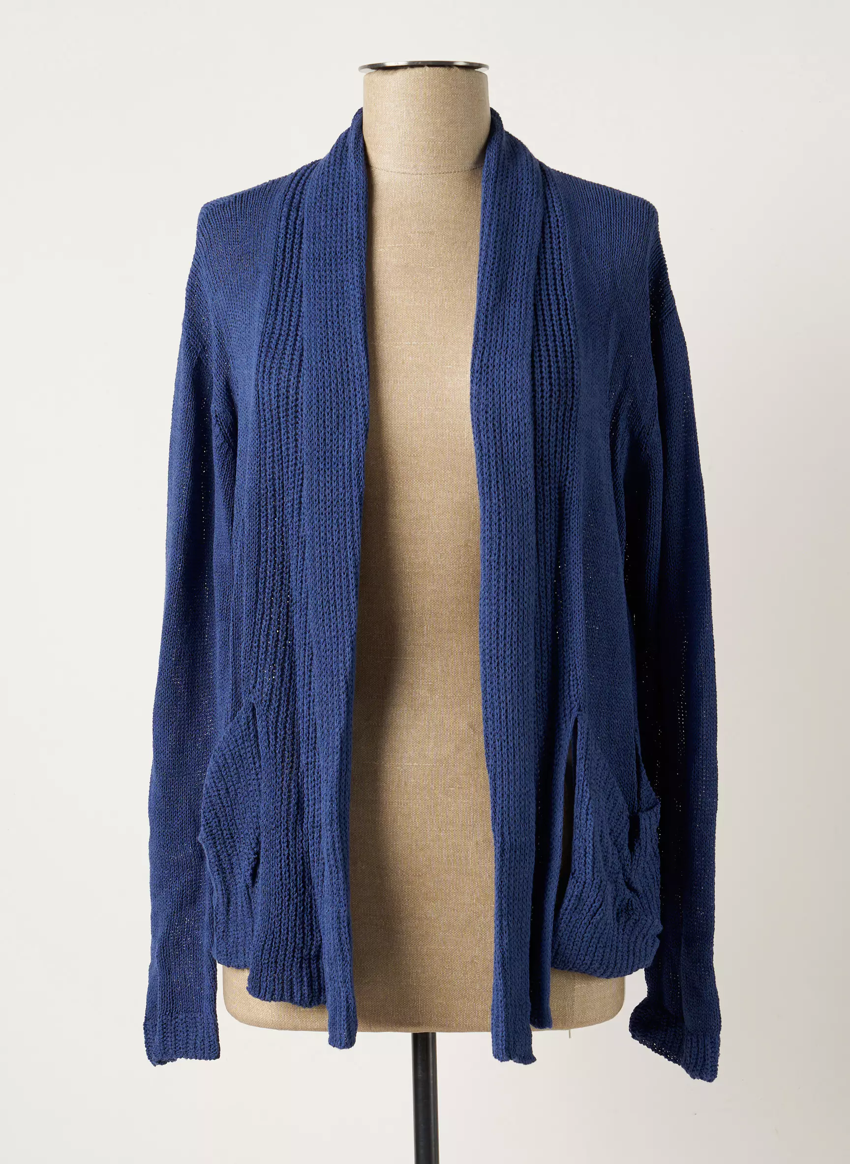 Poles Cardigans Femme couleur bleu