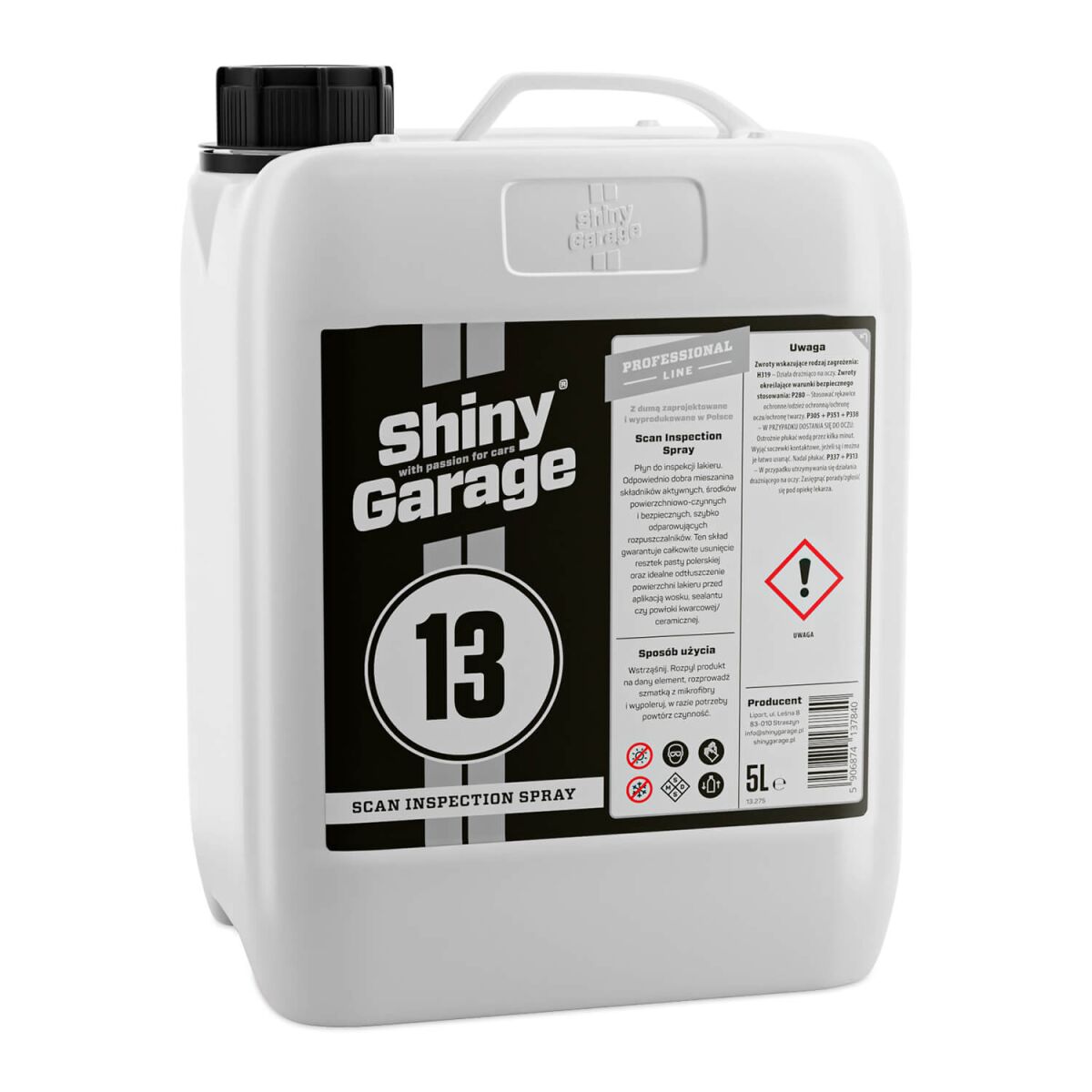 Shiny Garage Scan Inspection Spray Lackreiniger 5L