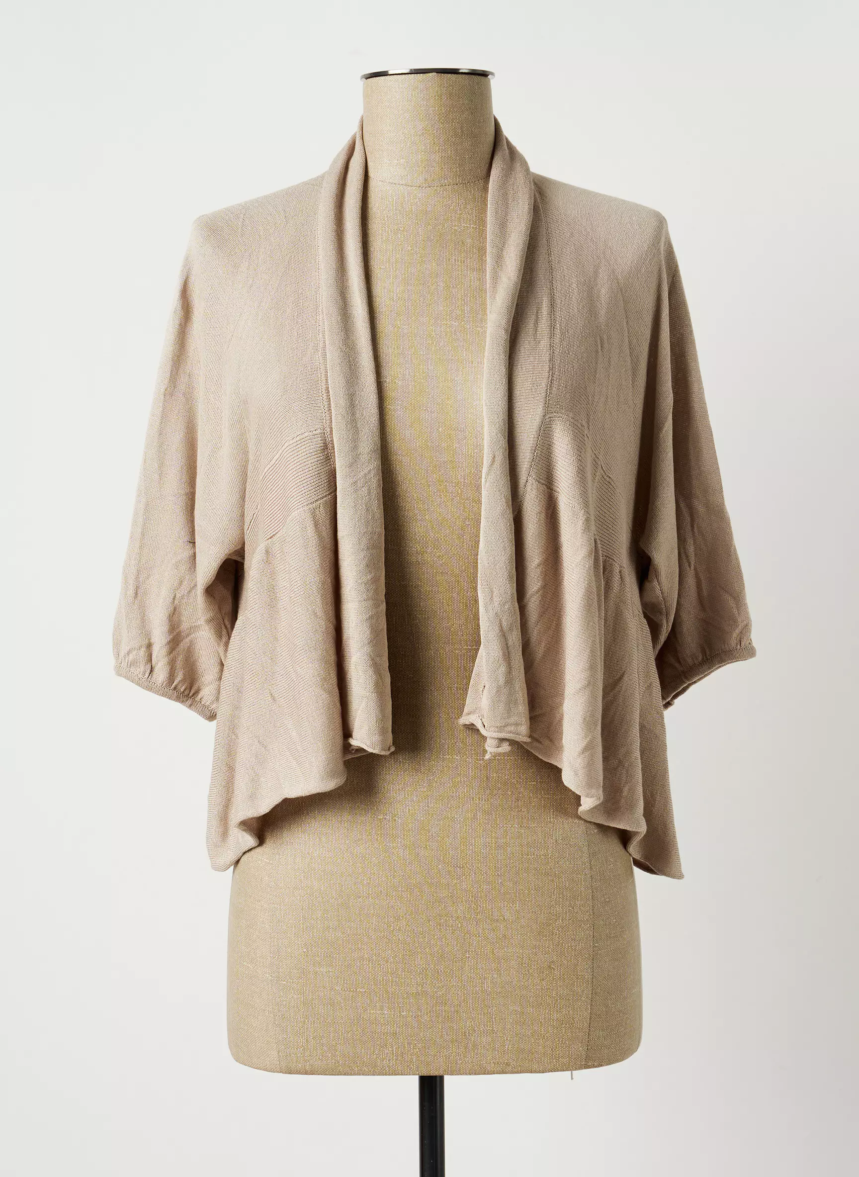 Le Phare De La Baleine Gilets Manches Courtes Femme couleur beige
