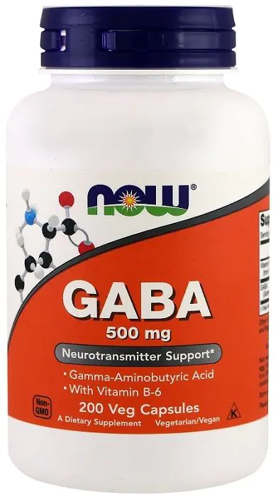 Now Foods Gaba s vitaminom B6 500 mg, Kapsule